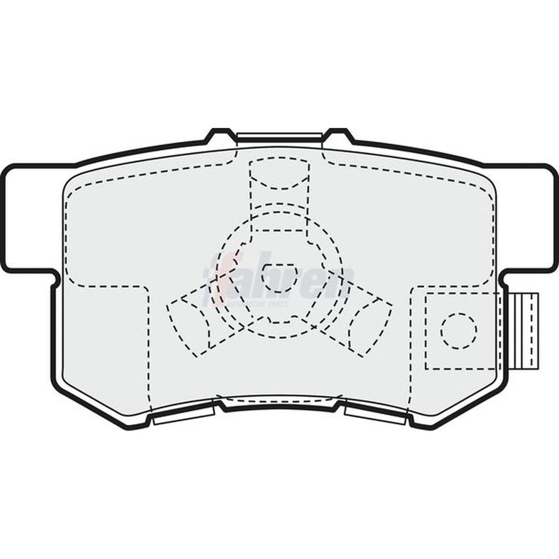 Fahren Rear Brake Solid Discs & Pads fits Honda Cr-V 2001-2007 2.0 2.2