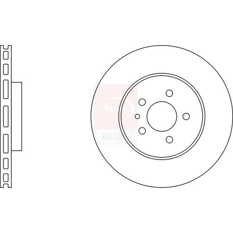 Apec Front & Rear Brake Discs & Pads fits Alfa Romeo 147 2001-2010 1.6 1.9 2.0