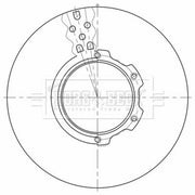 Borg & Beck 2 x Vented Front Brake Discs BBD32648-x2