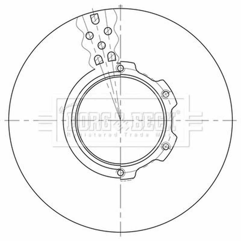 Borg & Beck 2 x Vented Front Brake Discs BBD32648-x2
