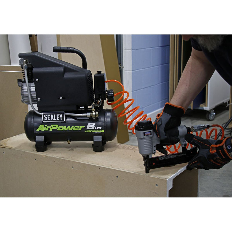 Sealey Compressor 6ltr Direct Drive 1hp SAC0610E Sealey  - Dynamic Drive