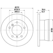 DON Rear Brake Discs & Pads fits Mercedes-Benz G-Class 2015-2018 463.234 463.239
