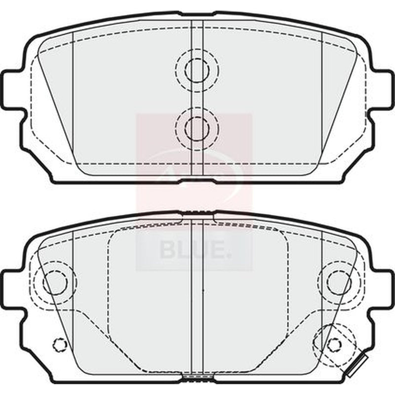 Apec Front & Rear Brake Discs & Pads fits Kia Carens III 2006-2013 1.6 2.0
