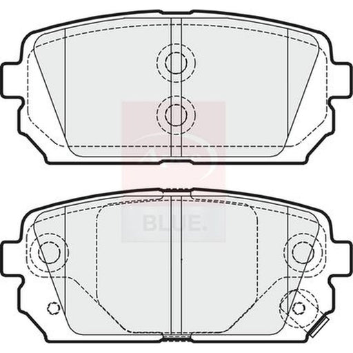 Apec Front & Rear Pads fits Kia Carens III 2006-2013 1.6 2.0