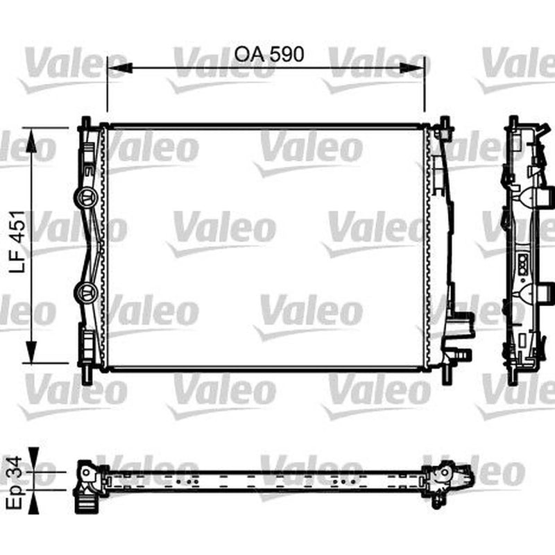 Valeo Engine Radiator 735114