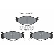 Textar Front Brake Pad Set 2181501
