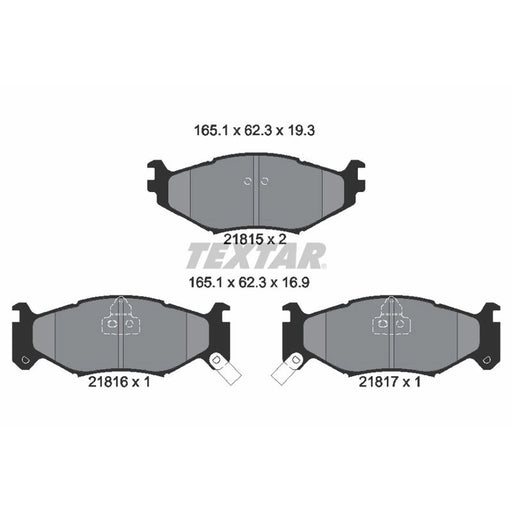Textar Front Brake Pad Set 2181501