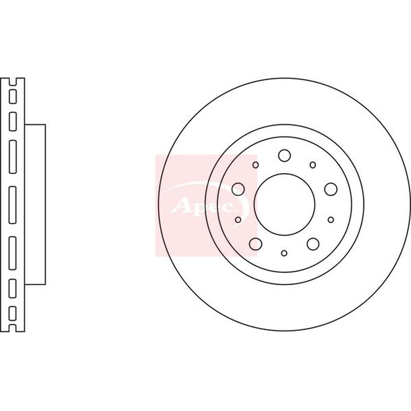 Apec Front Vented & Rear Vented Brake Discs & Pads fits Volvo 960 1990-1996 2.9