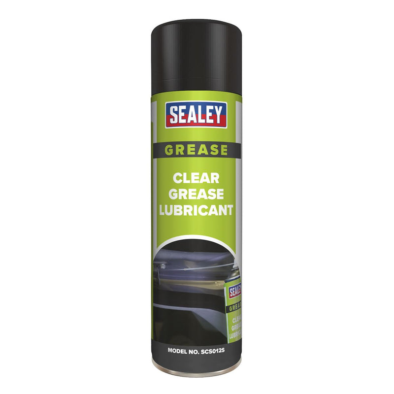 Sealey Clear Grease Lubricant 500ml Pack of 6 SCS012 Sealey - Dynamic Drive