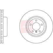 Apec 2 x Vented Brake Discs fits BMW 1 2007-2013