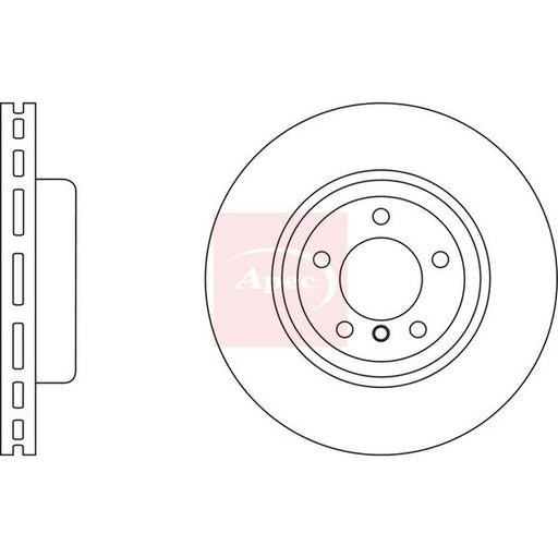 Apec 2 x Vented Brake Discs fits BMW 1 2007-2013