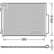 Denso Air Conditioning Condenser DCN01025