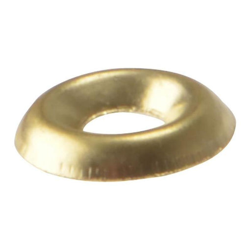 Forgefix Screw Cup Washers Solid Brass Polished No.10 Bag 200 ForgeFix - NN4 Online