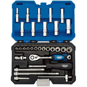 Draper Metric Socket Set, 1/4" Sq. Dr. (30 Piece) 16444 Draper - Dynamic Drive