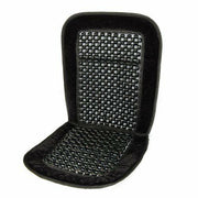 Black Wooden Bead Beaded Pair Massage Massaging Car Taxi Cover Cushion Streetwize  - Dynamic Drive