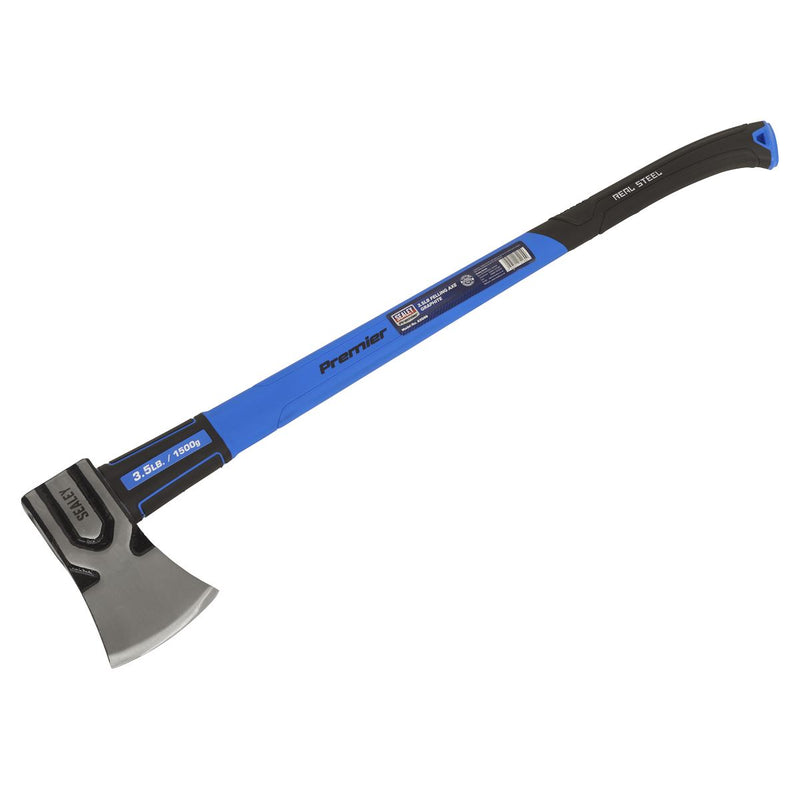 Sealey Premier Premier Felling Axe with Fibreglass Shaft 3.5lb AXG99 Sealey Premier - Dynamic Drive