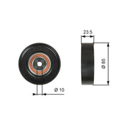 Gates V-Ribbed Belt Deflection/Guide Pulley T36274