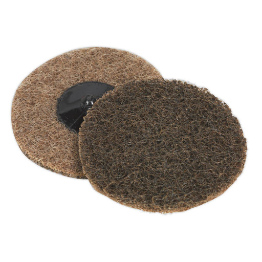 Sealey Quick Change Preparation Pad 75mm Coarse Pack of 10 PTCQC75C Sealey  - Dynamic Drive
