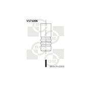 BGA Engine Intake Valve 33mm Head V171006
