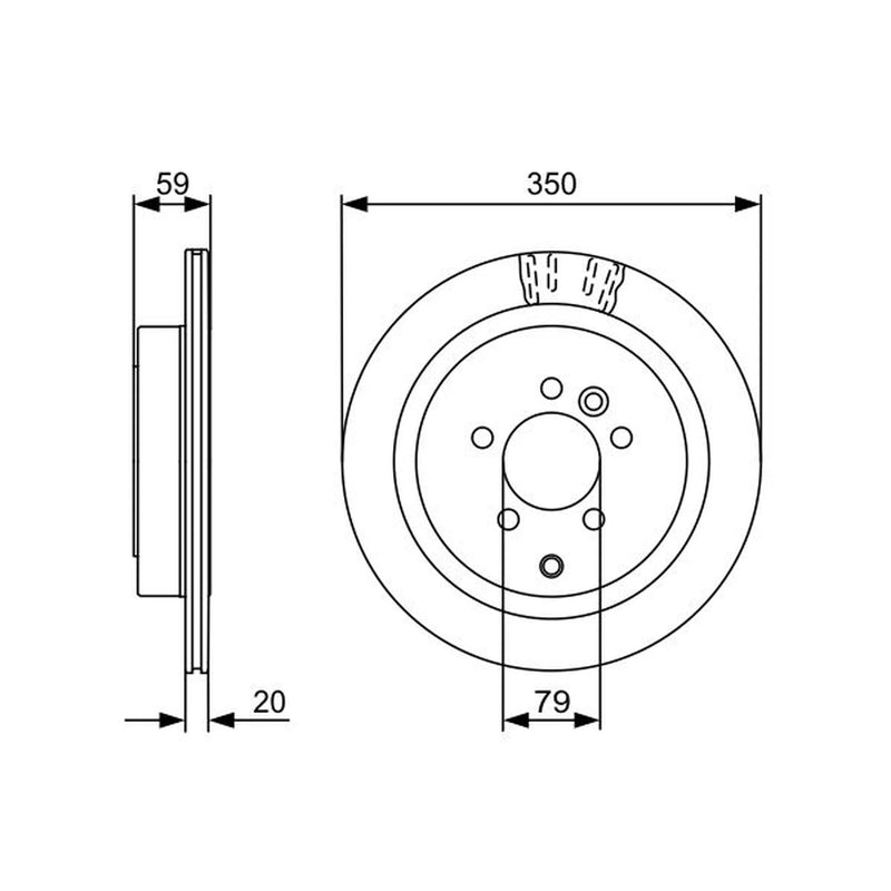 Bosch Front & Rear Brake Discs & Pads fits Land Rover Discovery IV 2009-2018 3.0