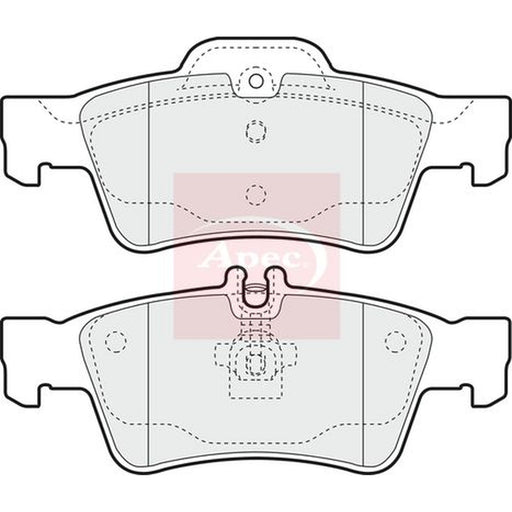 Apec Rear Brake Vented Discs & Pads fits Mercedes-Benz S-Class 2005-2013
