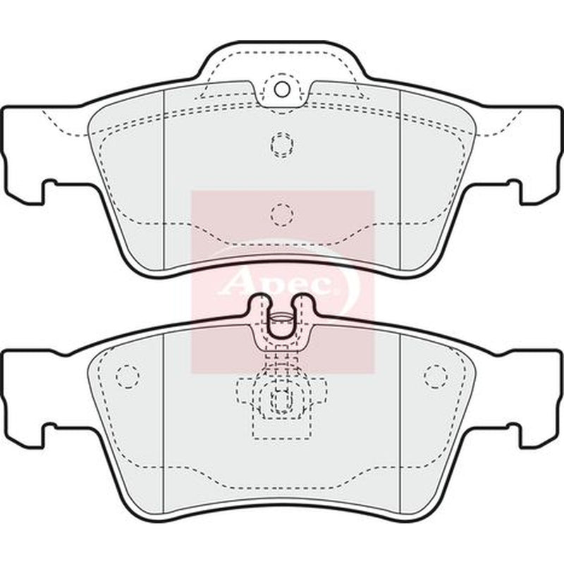 Apec Front / & Rear / Brake Discs & Pads fits Mercedes-Benz Sl 2003-2012