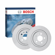 Bosch 2 x Solid Rear Brake Discs 0986479064-x2