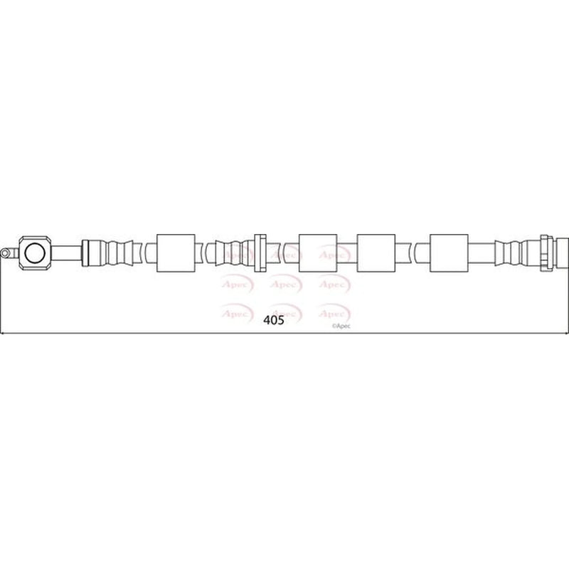 Apec Brake Hydraulic Hose Line Front Left HOS4145