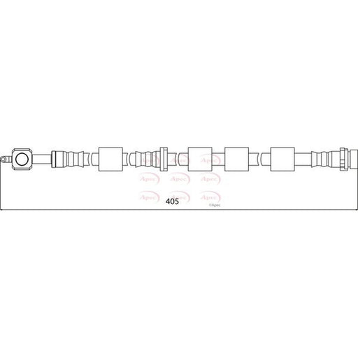 Apec Brake Hydraulic Hose Line Front Left fits Ford B-Max 2012-2017