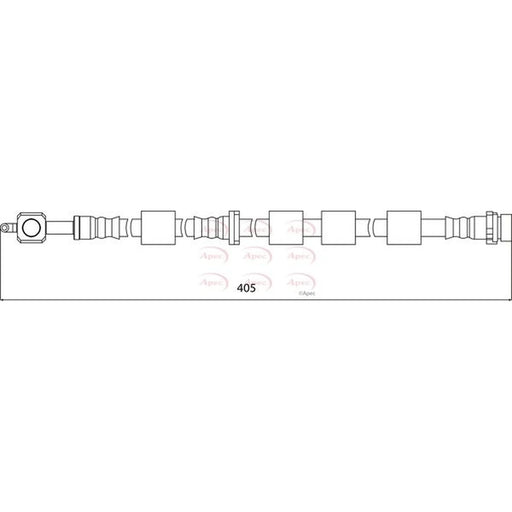 Apec Brake Hydraulic Hose Line Front Left HOS4145