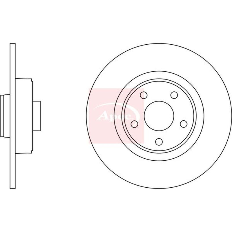 Apec Rear Brake Discs & Pads fits Renault Espace 2002-2015 1.9 2.0 2.2 3.0 3.5