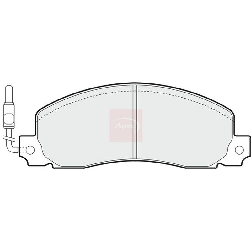 Apec Front Brake Pad Set fits Opel Arena 1997-2001 1.9 2.5