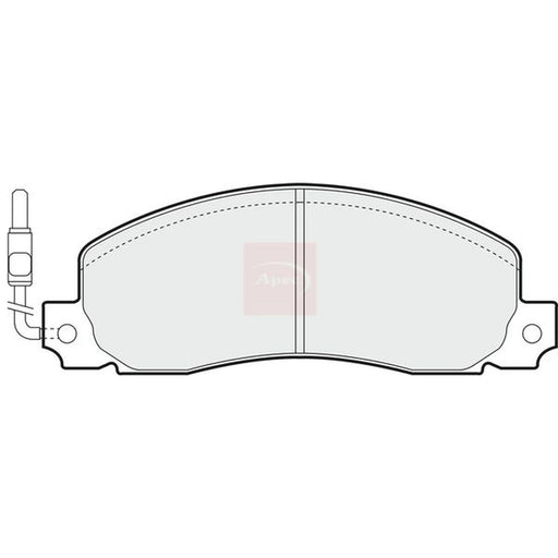 Apec Front Brake Pad Set PAD489