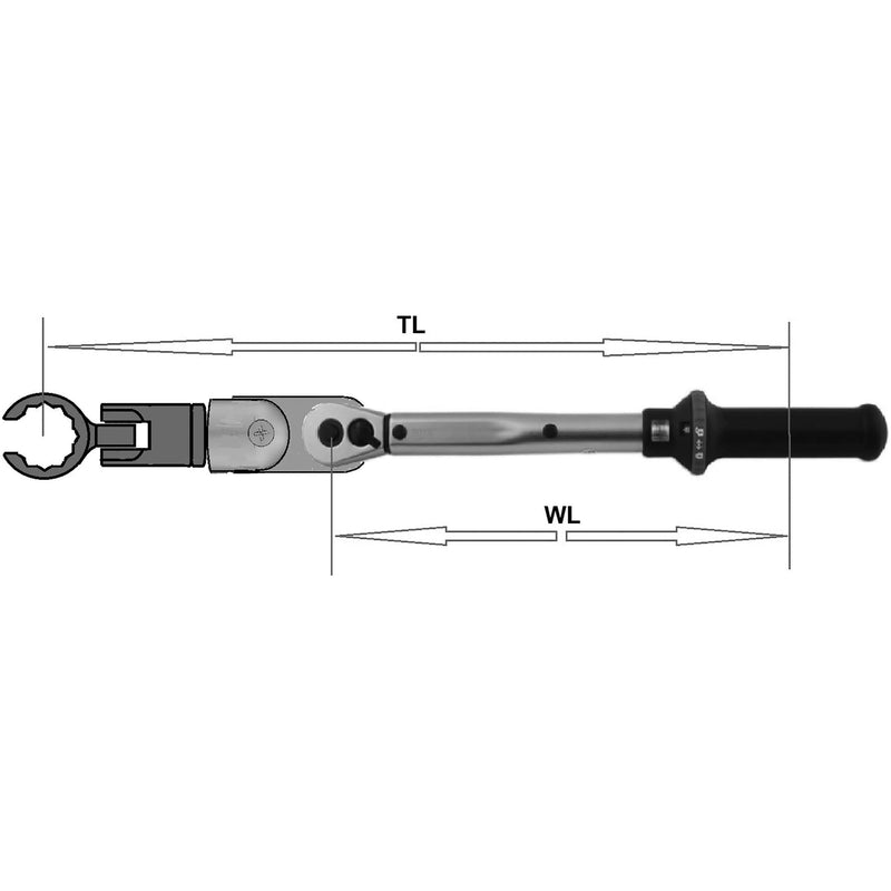 Laser Crows Foot Adaptor 1/2"D 7354 Laser - Dynamic Drive