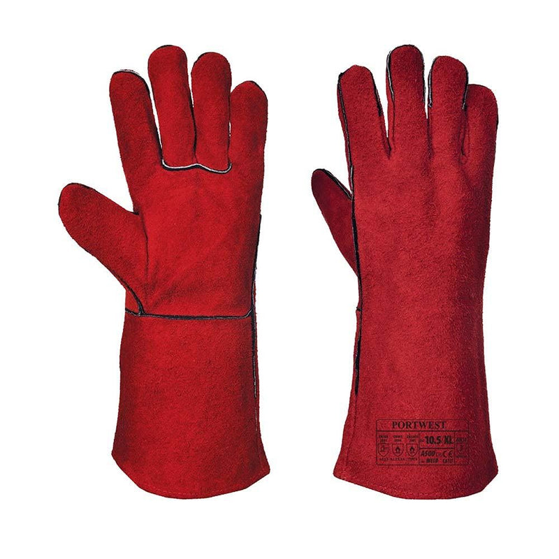Portwest Welders Gauntlet - Red - X Large Portwest - Dynamic Drive