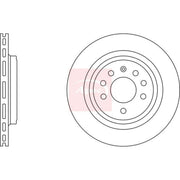 Apec Rear Brake Vented Discs & Pads fits Vauxhall Signum 2003-2008 3.2