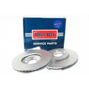 Borg & Beck 2 x Vented Front Brake Discs BBD4316-x2
