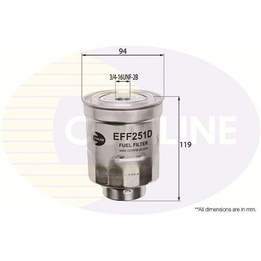 Comline Fuel Filter Element fits Honda Cr-V 2005-2006 2.2