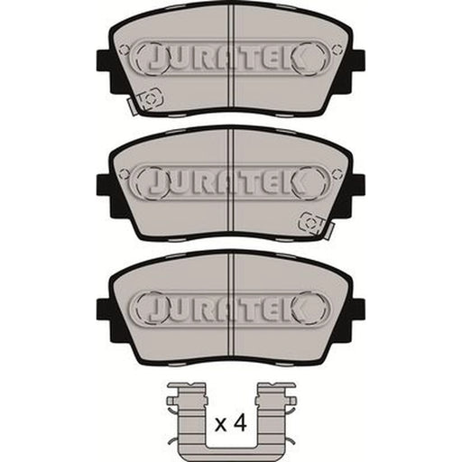 Juratek Front Brake Vented Discs & Pads fits Kia Picanto II 2011-2017 1.0 1.2