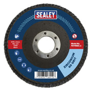 Sealey 115mm Zirconium Flap Discs 60Grit 22mm Bore - Pack of 10 FD1156010 Sealey - Dynamic Drive
