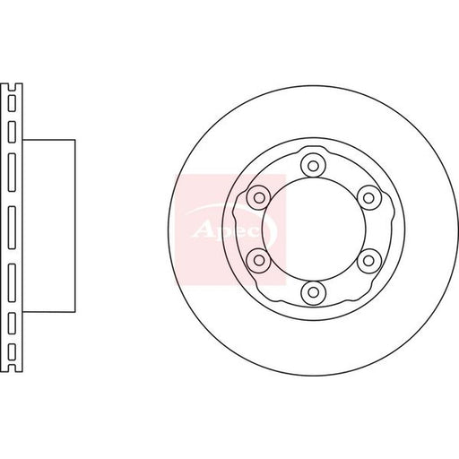 Apec 2 x Vented Brake Discs