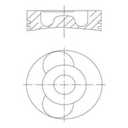 Mahle Piston Cylinder Bore = 127mm 061 PI 00131 000
