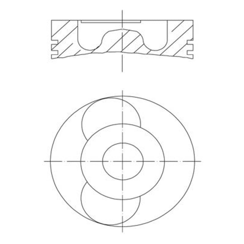 Mahle Piston Cylinder Bore = 127mm fits Scania 4 - Series 1995-2008