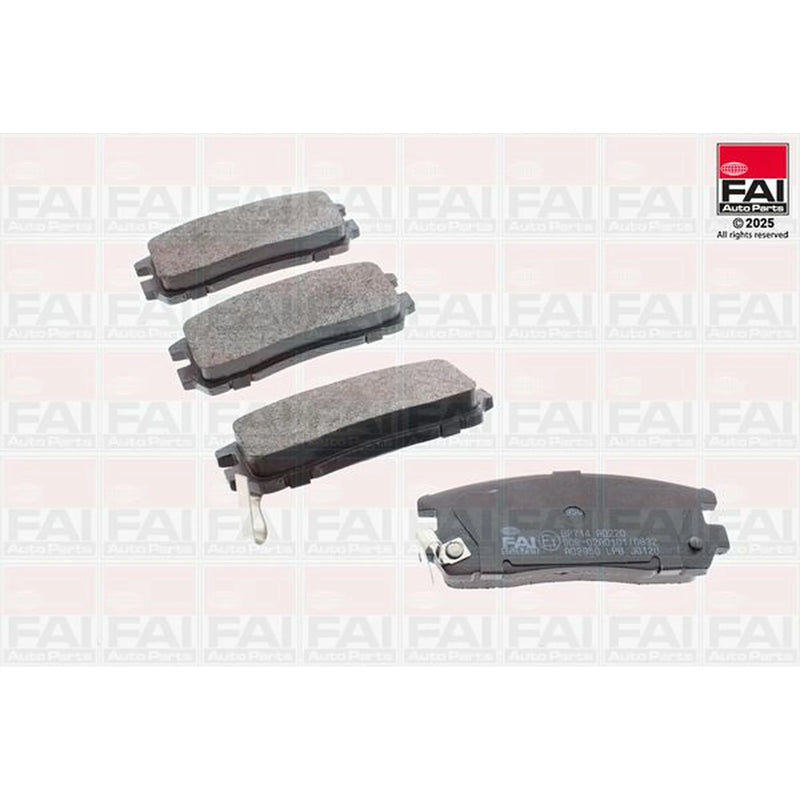 FAI Rear Brake Pad Set fits Isuzu Tfr/Tfs Pickup 1991-2002 2.5