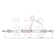 Apec Handbrake Cable Right Rear CAB1612