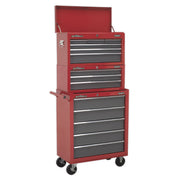 Sealey Rollcab 5 Drawer with Ball-Bearing Slides Red/Grey AP22505BB Sealey - Dynamic Drive