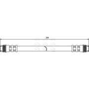 Apec Brake Hydraulic Hose Line Rear fits Renault Avantime 2001-2003 2.0 3.0