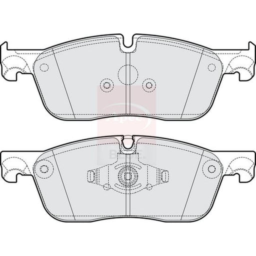 Apec Front Brake Pad Set fits Land Rover Discovery Sport 2019 on 2.0