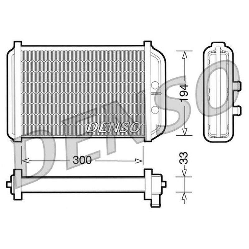 Denso Heater Matrix Core Heat Exchanger fits Fiat Ducato 1998-2011