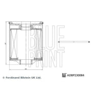 Blue Print Fuel Filter Element ADBP230084